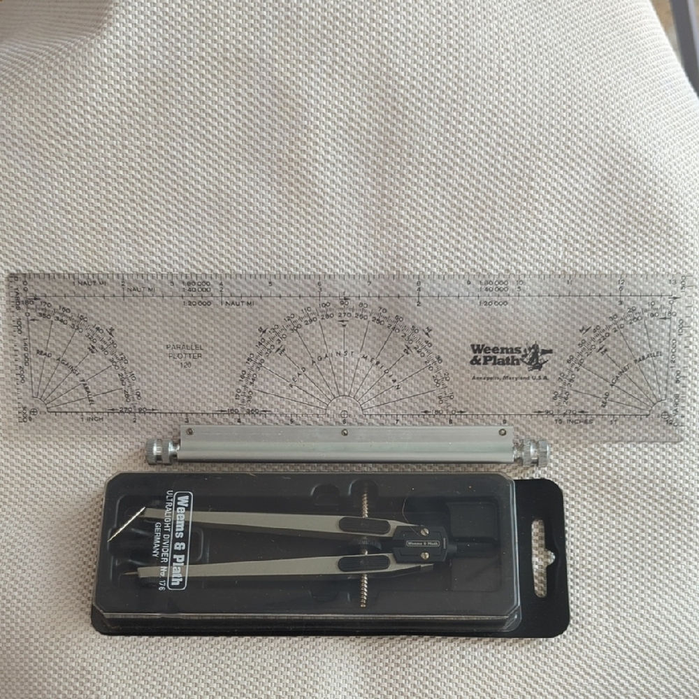 Weems & Plath Navigation Ruler and Divider Set